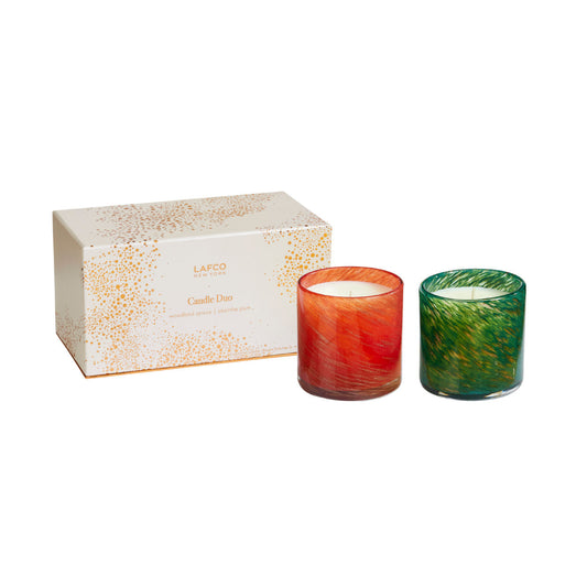 Absinthe Plum and Woodland Spruce Candle Duo (Limited Edition)